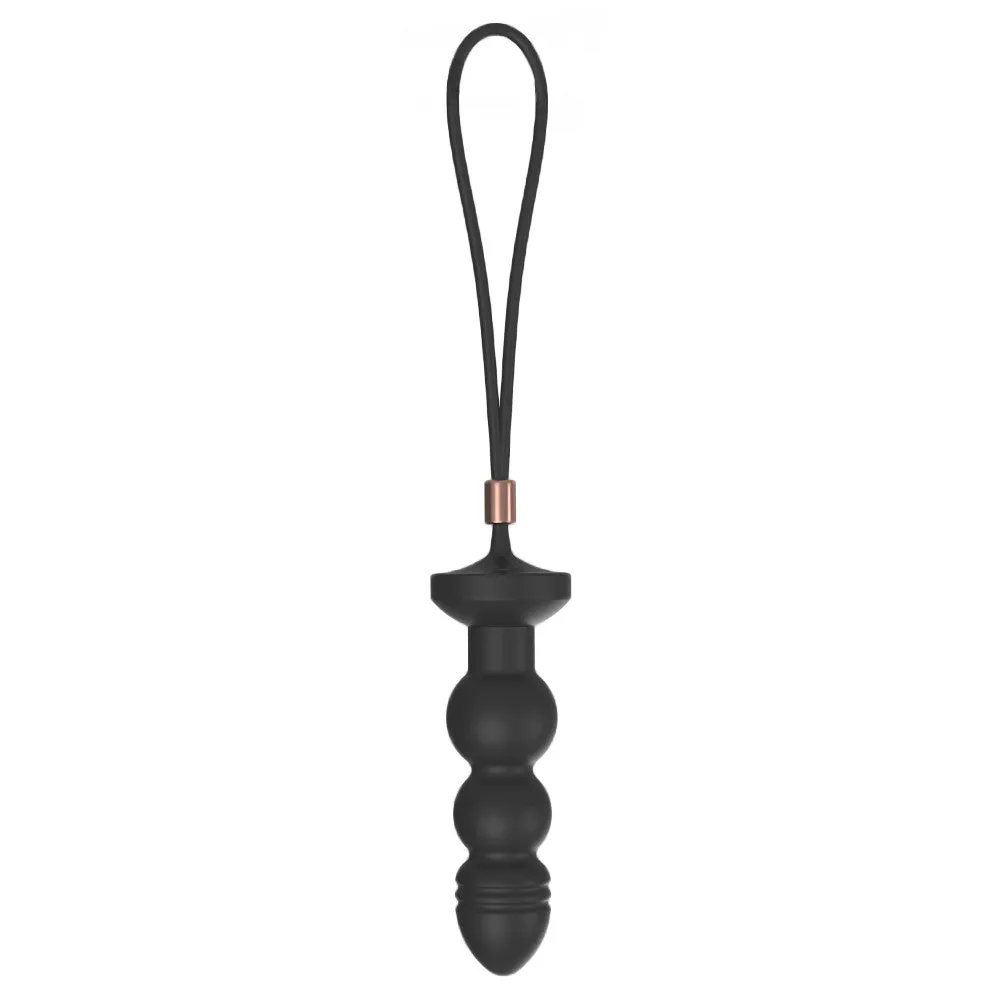 Silicone Vibrating Anal Beaded Plug
