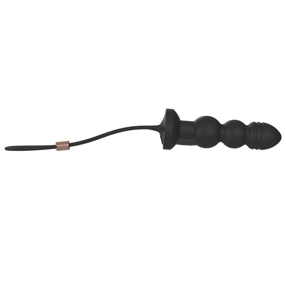 Silicone Vibrating Anal Beaded Plug