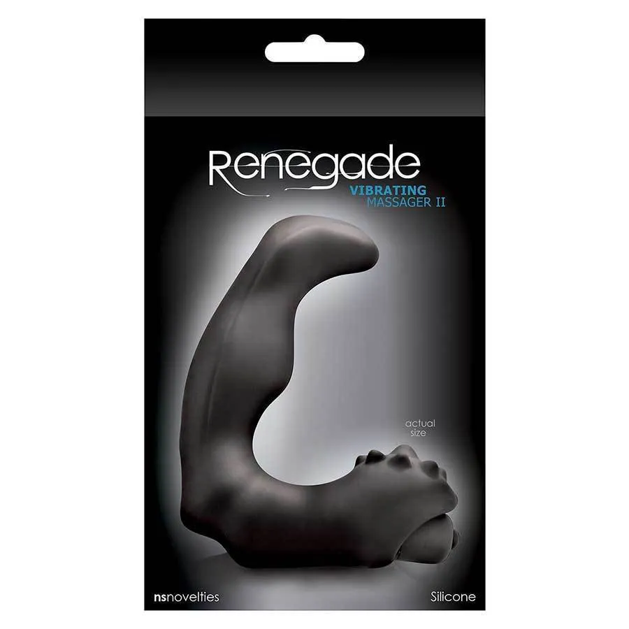 Silicone Vibrating Prostate & Perineum Massager II by Renegade