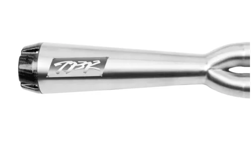 TBR Comp-S 2-Into-1 Exhaust – Stainless Steel With Carbon Fiber End Cap. Fits Dyna 1991-2005