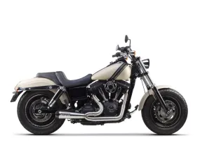 TBR Comp-S 2-Into-1 Exhaust – Stainless Steel With Carbon Fiber End Cap. Fits Dyna 2006-2017