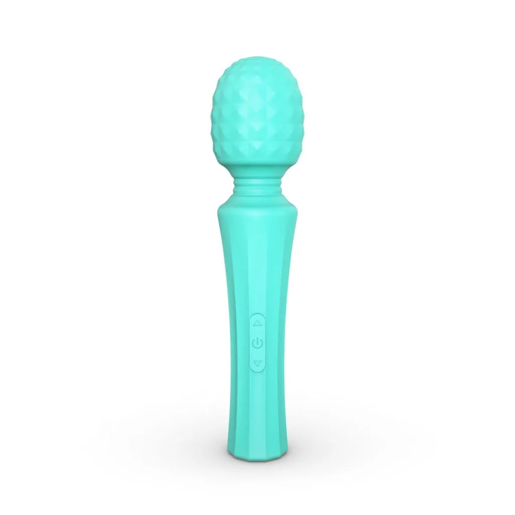 Tracy's Dog - Seaquake Silicone Bumps Wand Massager (Blue)