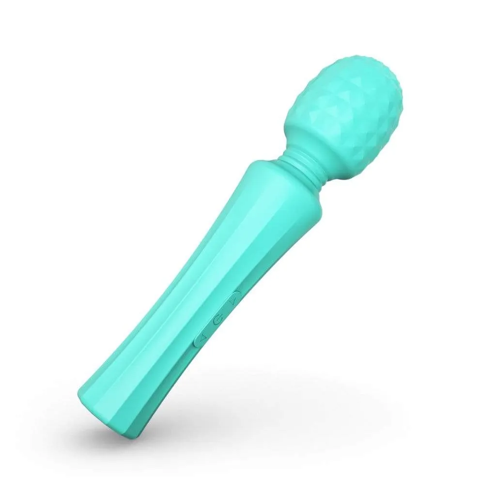 Tracy's Dog - Seaquake Silicone Bumps Wand Massager (Blue)