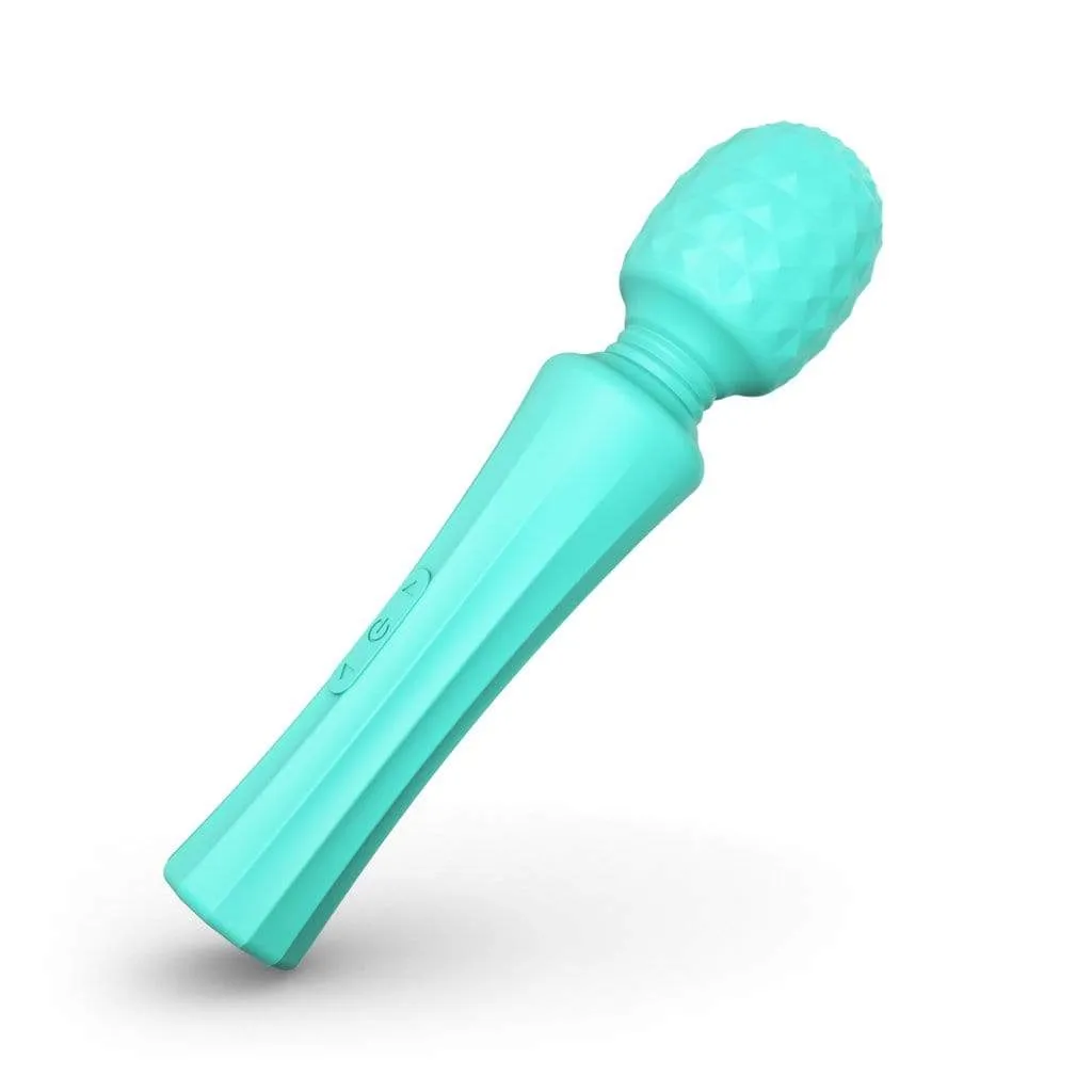 Tracy's Dog - Seaquake Silicone Bumps Wand Massager (Blue)