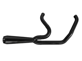Two Bros. Comp S 2-into-1 Black Exhaust w/ Carbon End Cap For Harley '18-'24 M8 Softail