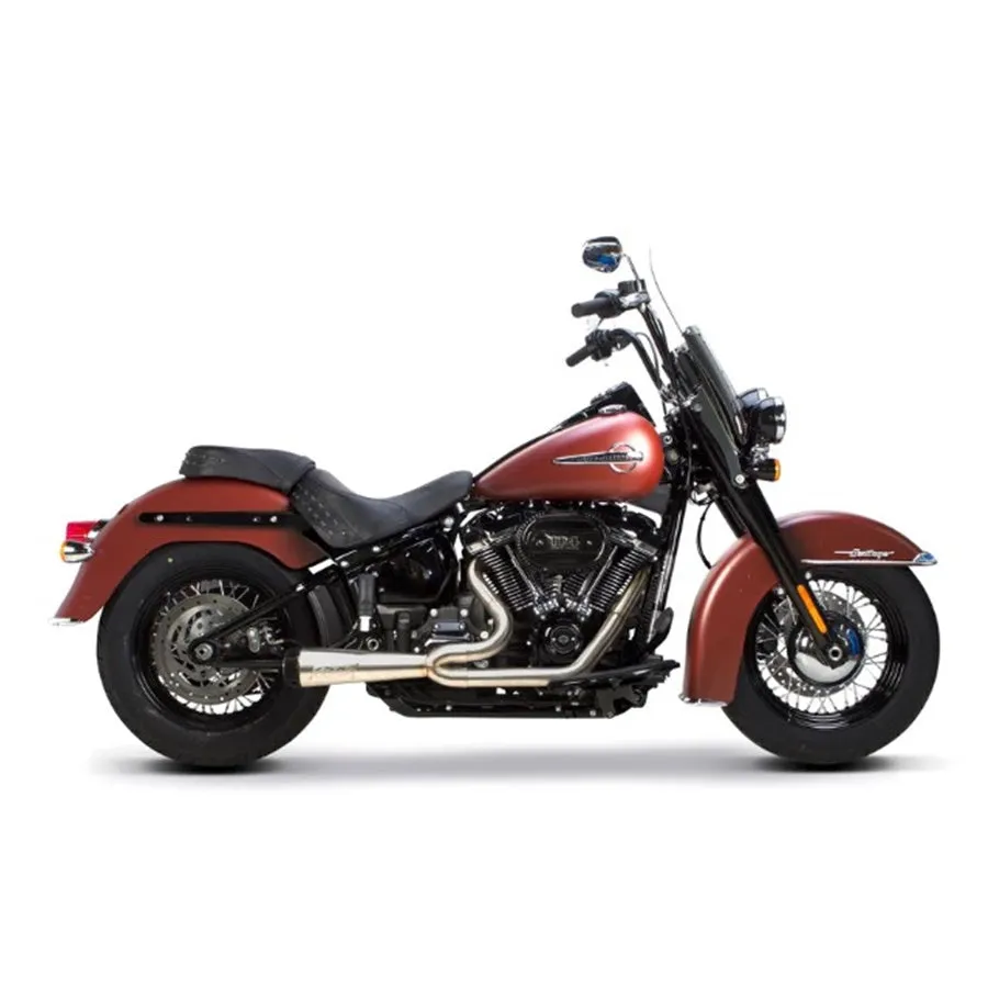 Two Bros. Comp S Stainless 2 into 1 Exhaust for Harley Davidson M8 Softail