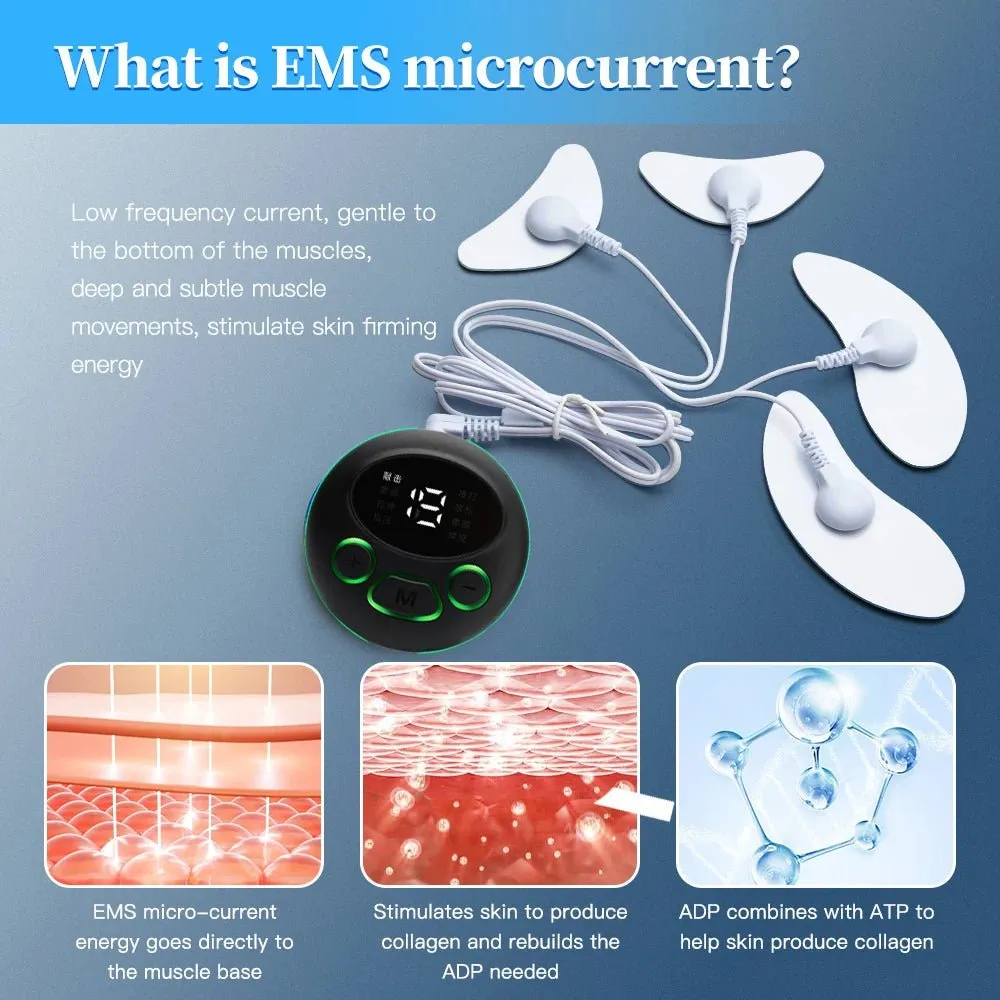 Ultimate Lift & Radiance Enhancer - Microcurrent Muscle Stimulator Facial Lifting Eye Device
