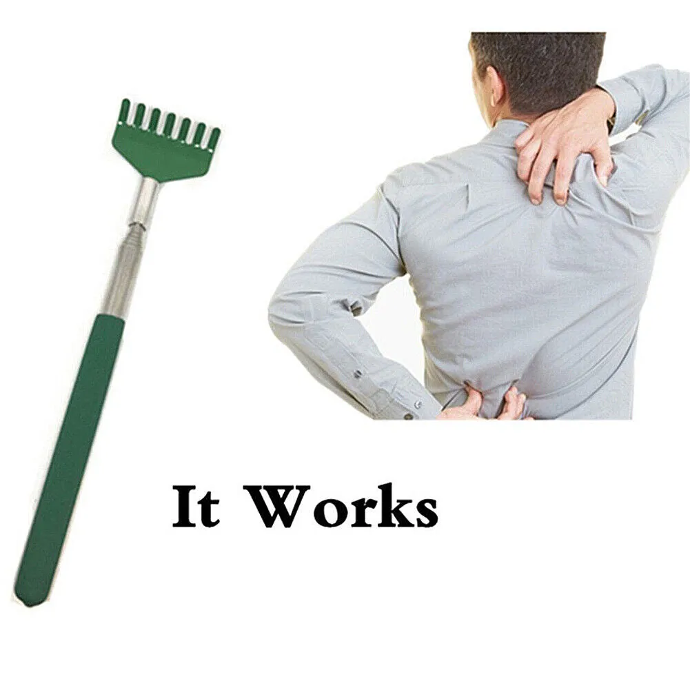 US 5~10Pc Extendable Back Scratcher Stainless Steel Back Scratcher/Hand Massager