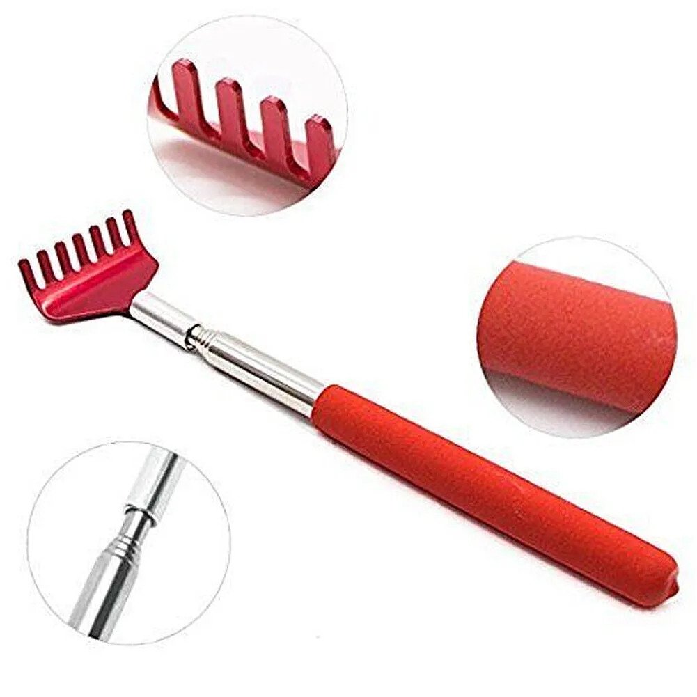 US 5~10Pc Extendable Back Scratcher Stainless Steel Back Scratcher/Hand Massager