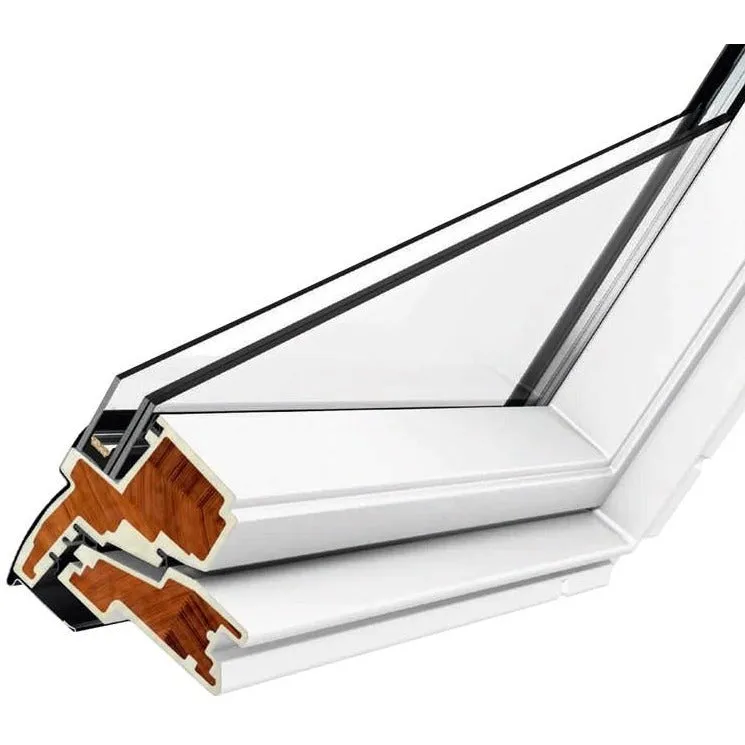 VELUX GGU FK06 006930 Triple Glazed Heat Protection White Polyurethane INTEGRA® SOLAR Window (66 x 118 cm)