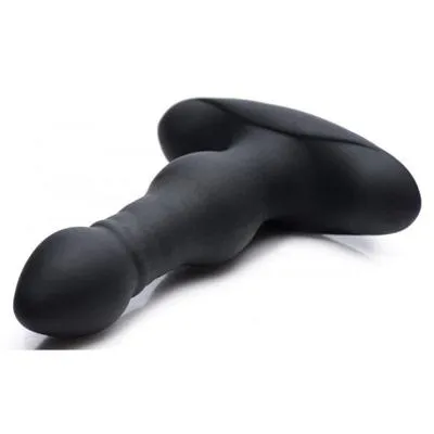 Vibrating and Thrusting Remote Control Silicone Anal Plug