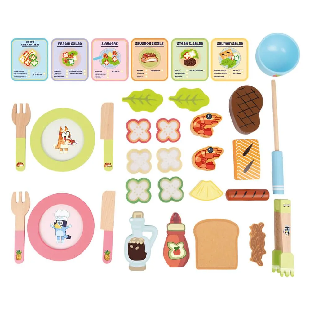 Wooden BBQ and Salad Set