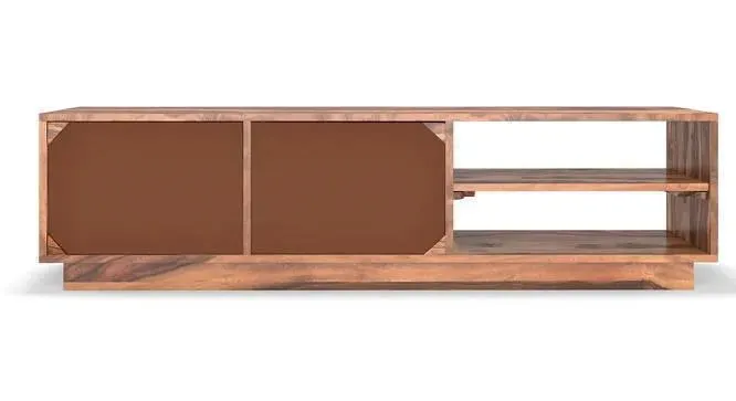 Wooden Twist Elegante Handmade Solid Teak Wood TV Unit for Living Room