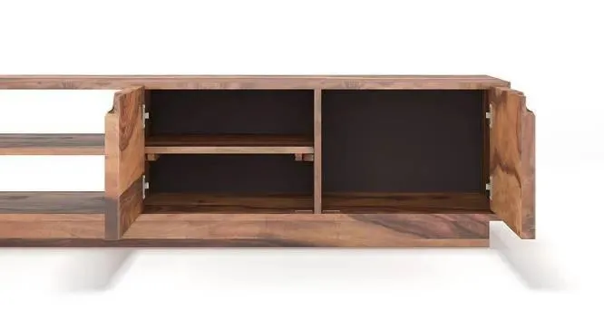 Wooden Twist Elegante Handmade Solid Teak Wood TV Unit for Living Room