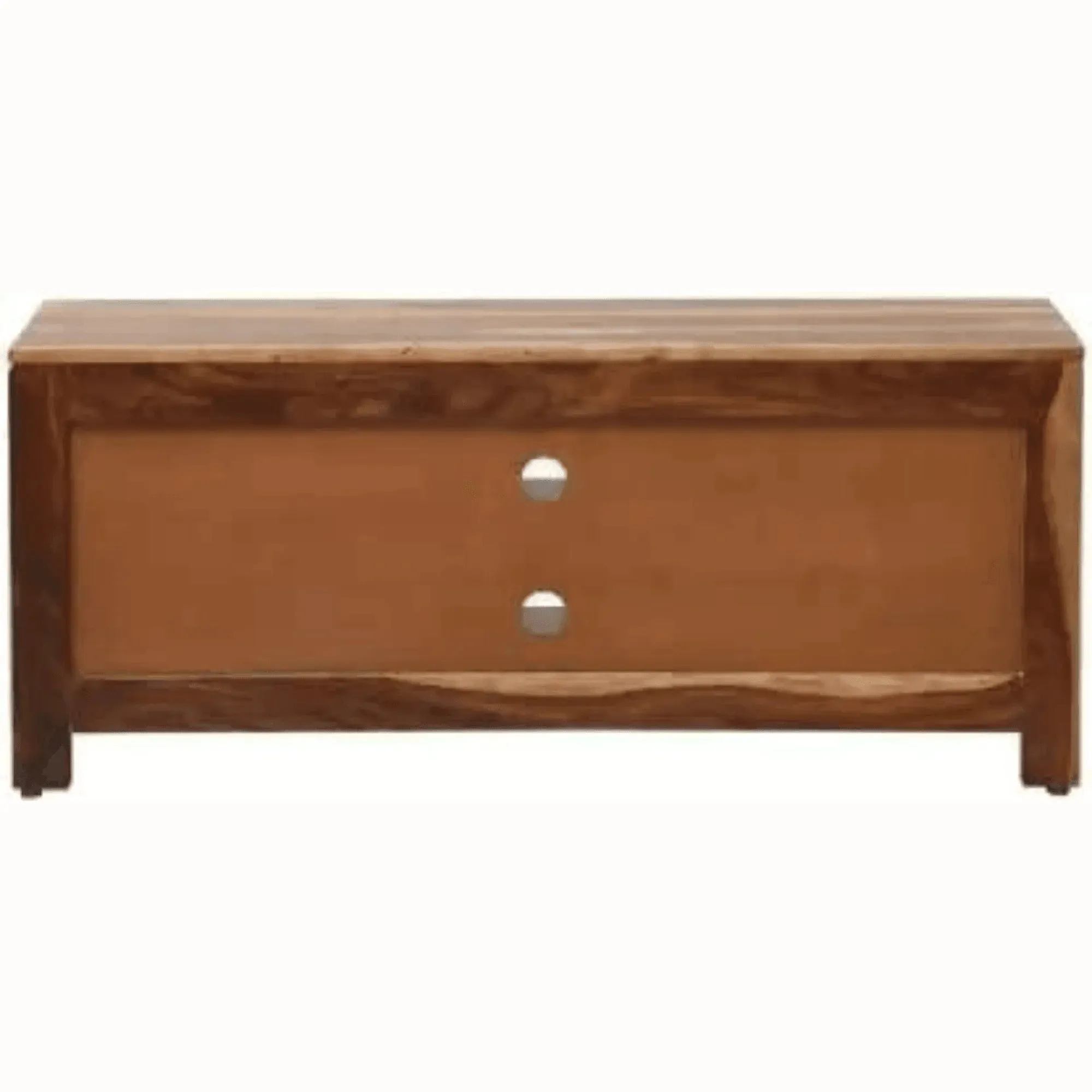 Wooden Twist Pequeño Solid Sheesham Wood TV Unit Cabinet for Living Room