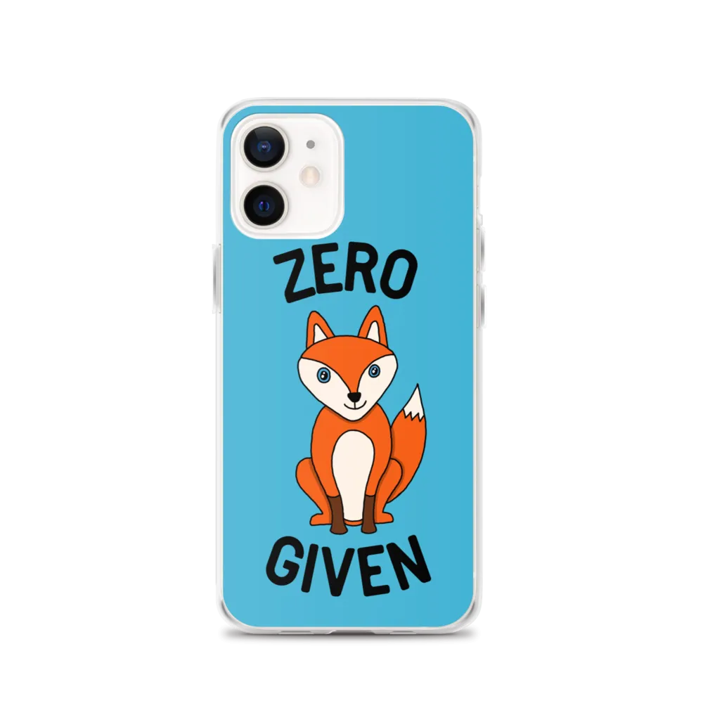 Zero Fox iPhone Case (iPhone 7/7 Plus/8/8 Plus/X/XS/XS Max/XR/11/11 Pro/11 Pro Max/SE/12 mini/12/12 Pro/12 Pro Max/13 mini/13)