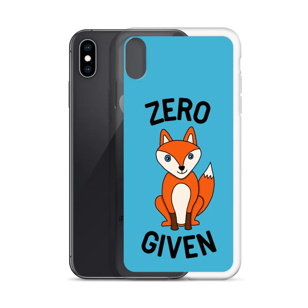 Zero Fox iPhone Case (iPhone 7/7 Plus/8/8 Plus/X/XS/XS Max/XR/11/11 Pro/11 Pro Max/SE/12 mini/12/12 Pro/12 Pro Max/13 mini/13)