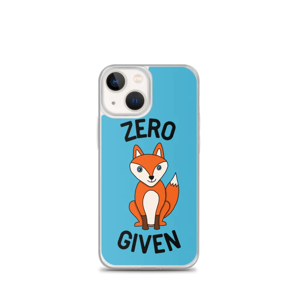 Zero Fox iPhone Case (iPhone 7/7 Plus/8/8 Plus/X/XS/XS Max/XR/11/11 Pro/11 Pro Max/SE/12 mini/12/12 Pro/12 Pro Max/13 mini/13)
