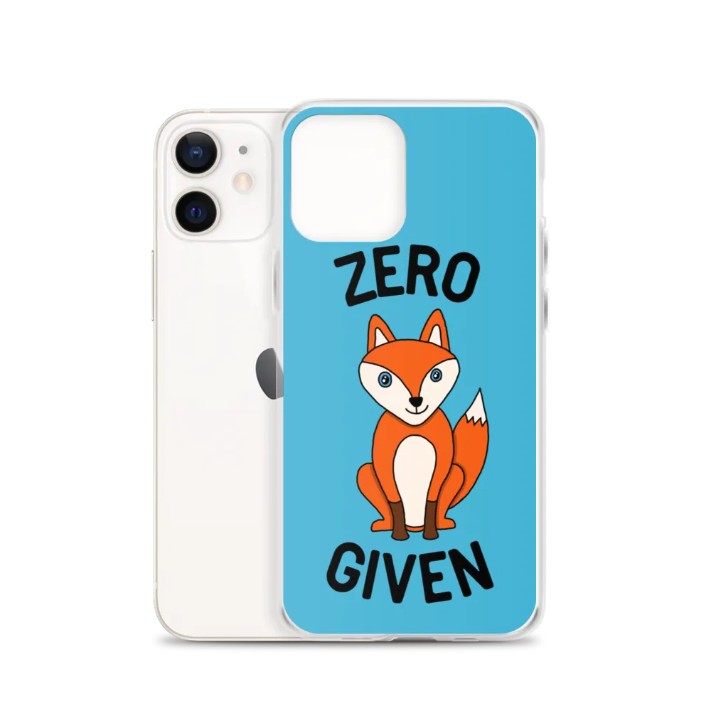Zero Fox iPhone Case (iPhone 7/7 Plus/8/8 Plus/X/XS/XS Max/XR/11/11 Pro/11 Pro Max/SE/12 mini/12/12 Pro/12 Pro Max/13 mini/13)