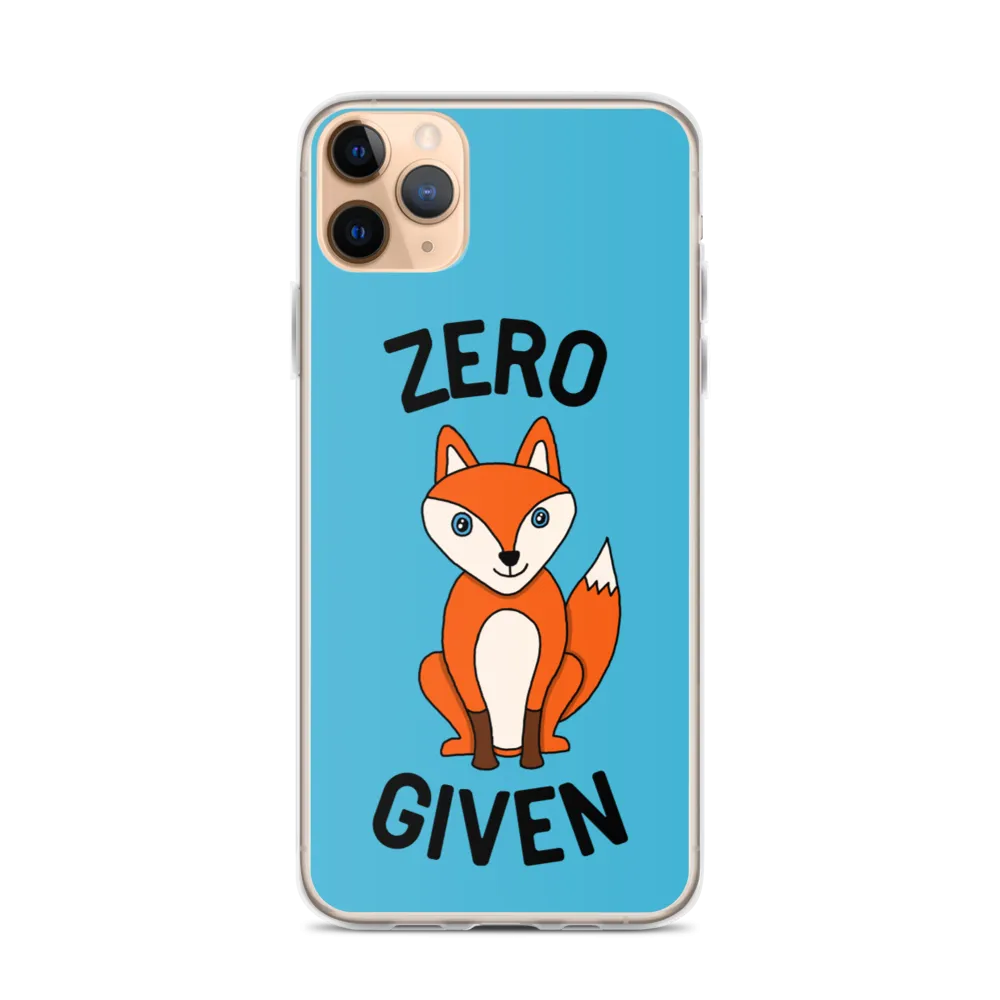 Zero Fox iPhone Case (iPhone 7/7 Plus/8/8 Plus/X/XS/XS Max/XR/11/11 Pro/11 Pro Max/SE/12 mini/12/12 Pro/12 Pro Max/13 mini/13)