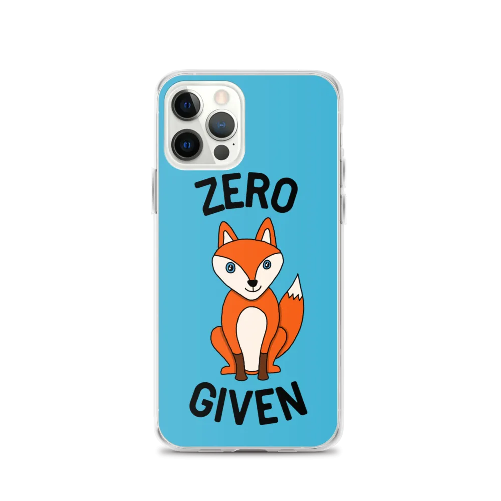 Zero Fox iPhone Case (iPhone 7/7 Plus/8/8 Plus/X/XS/XS Max/XR/11/11 Pro/11 Pro Max/SE/12 mini/12/12 Pro/12 Pro Max/13 mini/13)