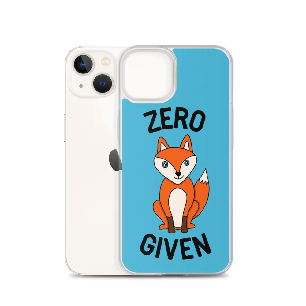 Zero Fox iPhone Case (iPhone 7/7 Plus/8/8 Plus/X/XS/XS Max/XR/11/11 Pro/11 Pro Max/SE/12 mini/12/12 Pro/12 Pro Max/13 mini/13)
