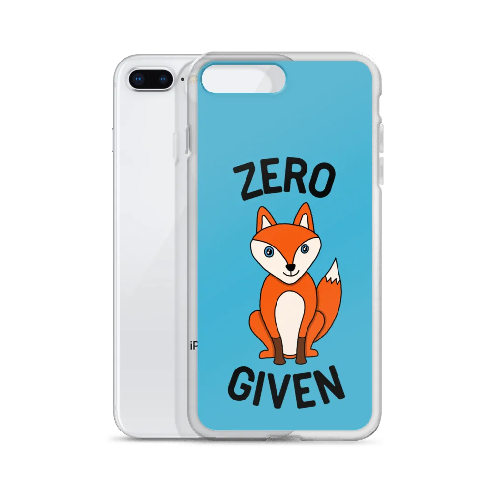 Zero Fox iPhone Case (iPhone 7/7 Plus/8/8 Plus/X/XS/XS Max/XR/11/11 Pro/11 Pro Max/SE/12 mini/12/12 Pro/12 Pro Max/13 mini/13)