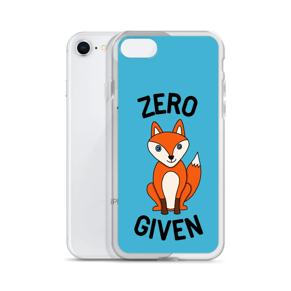 Zero Fox iPhone Case (iPhone 7/7 Plus/8/8 Plus/X/XS/XS Max/XR/11/11 Pro/11 Pro Max/SE/12 mini/12/12 Pro/12 Pro Max/13 mini/13)