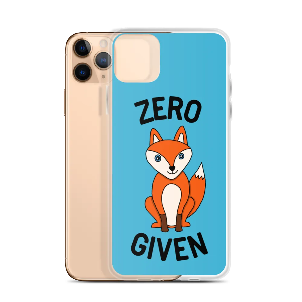 Zero Fox iPhone Case (iPhone 7/7 Plus/8/8 Plus/X/XS/XS Max/XR/11/11 Pro/11 Pro Max/SE/12 mini/12/12 Pro/12 Pro Max/13 mini/13)