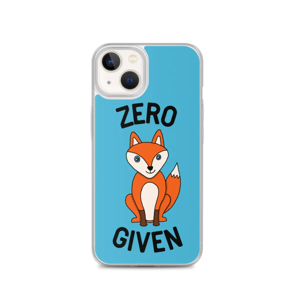 Zero Fox iPhone Case (iPhone 7/7 Plus/8/8 Plus/X/XS/XS Max/XR/11/11 Pro/11 Pro Max/SE/12 mini/12/12 Pro/12 Pro Max/13 mini/13)