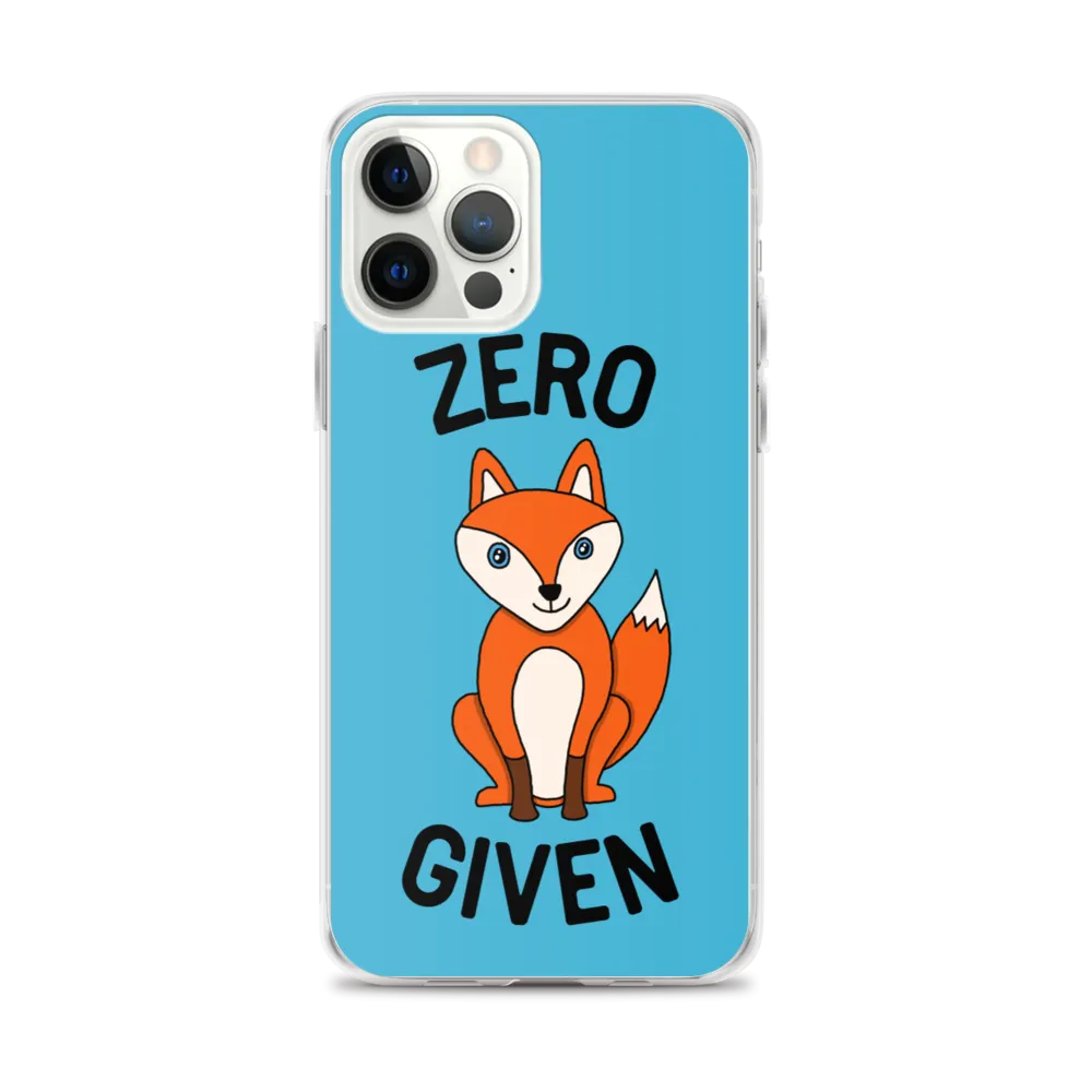 Zero Fox iPhone Case (iPhone 7/7 Plus/8/8 Plus/X/XS/XS Max/XR/11/11 Pro/11 Pro Max/SE/12 mini/12/12 Pro/12 Pro Max/13 mini/13)