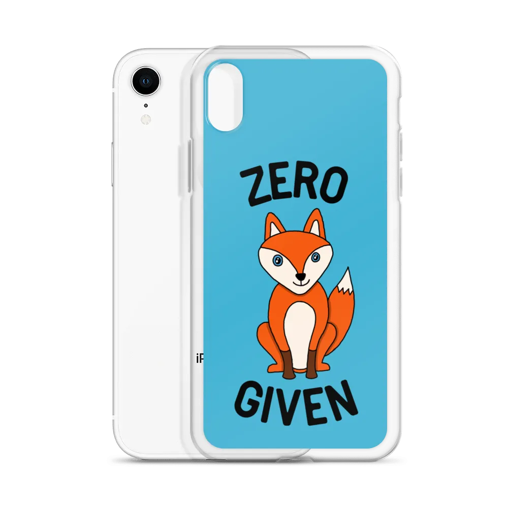 Zero Fox iPhone Case (iPhone 7/7 Plus/8/8 Plus/X/XS/XS Max/XR/11/11 Pro/11 Pro Max/SE/12 mini/12/12 Pro/12 Pro Max/13 mini/13)