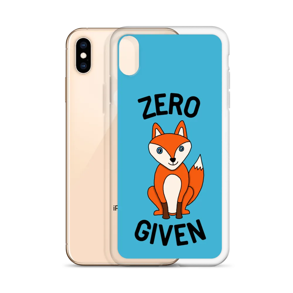Zero Fox iPhone Case (iPhone 7/7 Plus/8/8 Plus/X/XS/XS Max/XR/11/11 Pro/11 Pro Max/SE/12 mini/12/12 Pro/12 Pro Max/13 mini/13)