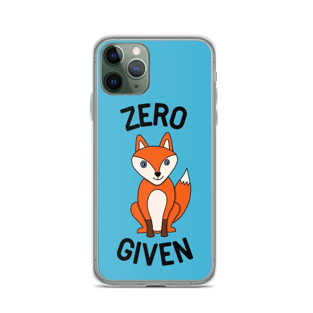 Zero Fox iPhone Case (iPhone 7/7 Plus/8/8 Plus/X/XS/XS Max/XR/11/11 Pro/11 Pro Max/SE/12 mini/12/12 Pro/12 Pro Max/13 mini/13)