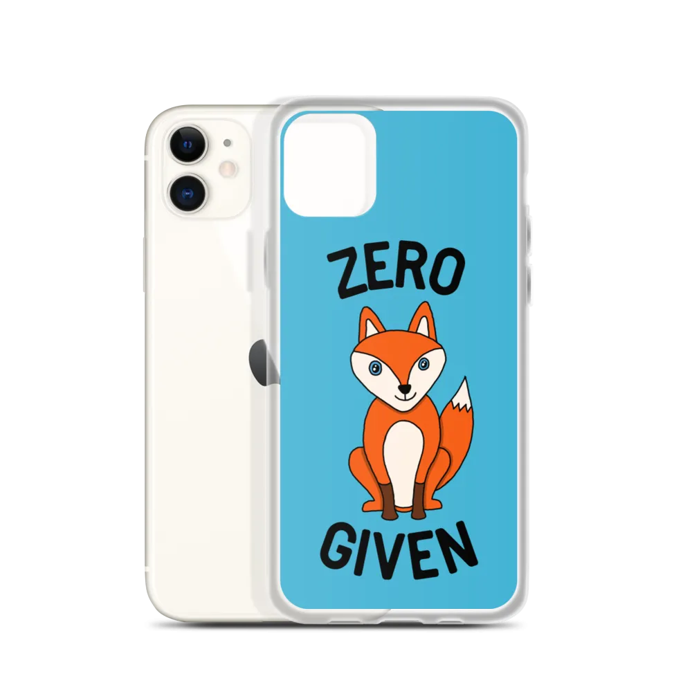 Zero Fox iPhone Case (iPhone 7/7 Plus/8/8 Plus/X/XS/XS Max/XR/11/11 Pro/11 Pro Max/SE/12 mini/12/12 Pro/12 Pro Max/13 mini/13)