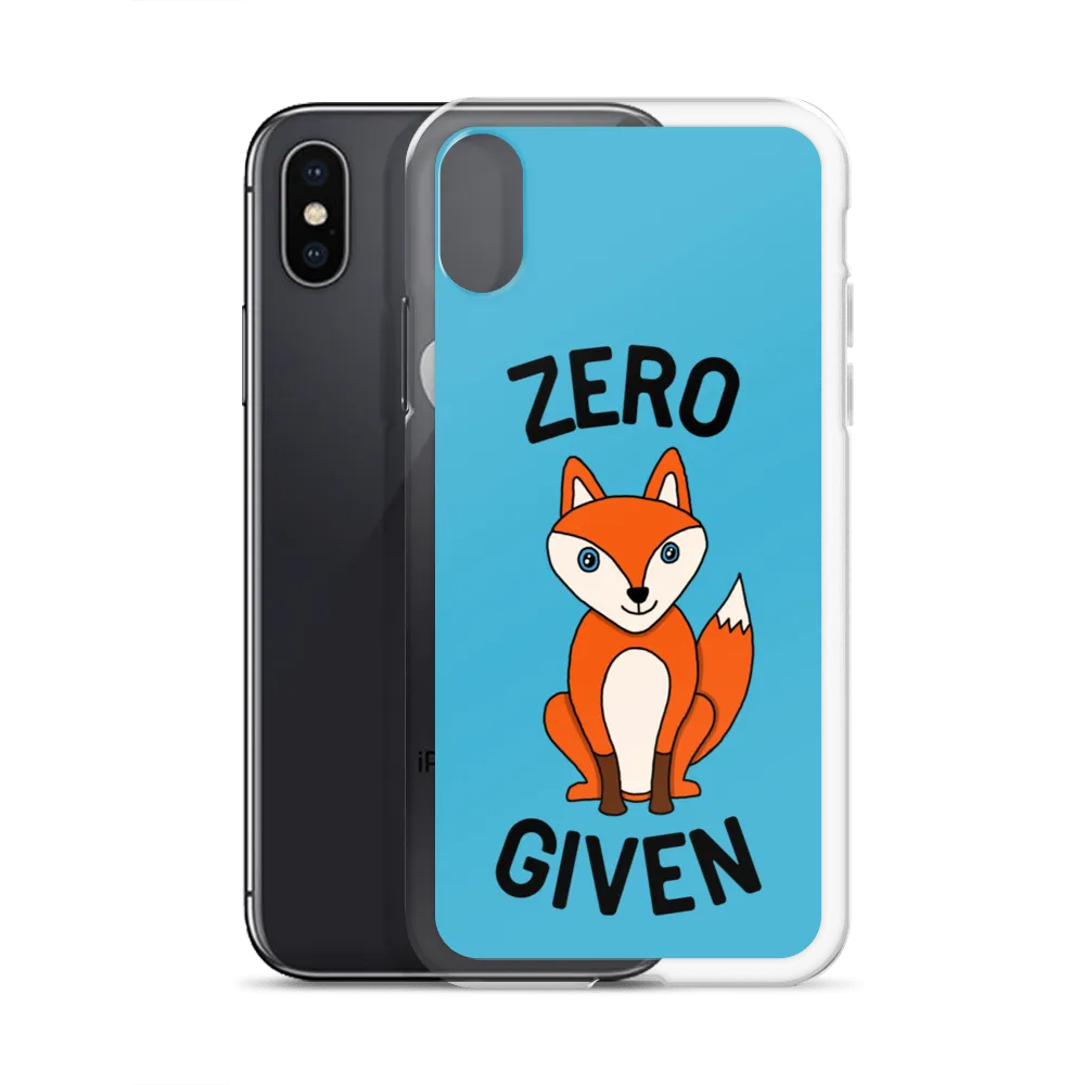 Zero Fox iPhone Case (iPhone 7/7 Plus/8/8 Plus/X/XS/XS Max/XR/11/11 Pro/11 Pro Max/SE/12 mini/12/12 Pro/12 Pro Max/13 mini/13)