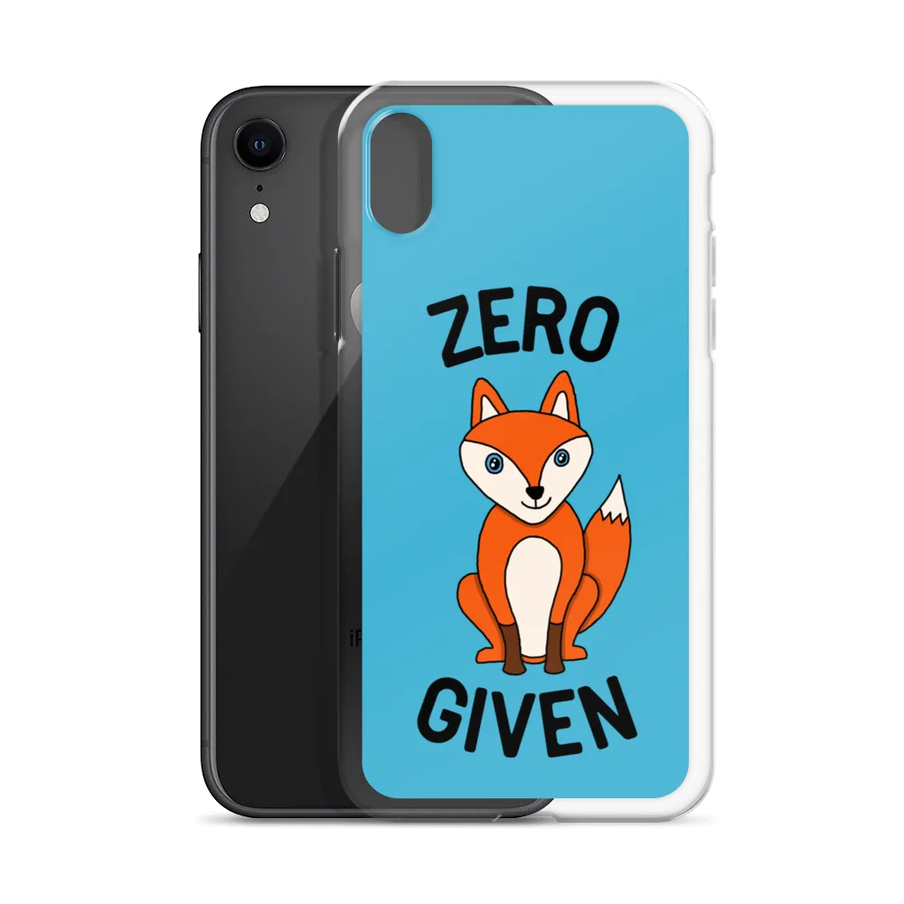 Zero Fox iPhone Case (iPhone 7/7 Plus/8/8 Plus/X/XS/XS Max/XR/11/11 Pro/11 Pro Max/SE/12 mini/12/12 Pro/12 Pro Max/13 mini/13)