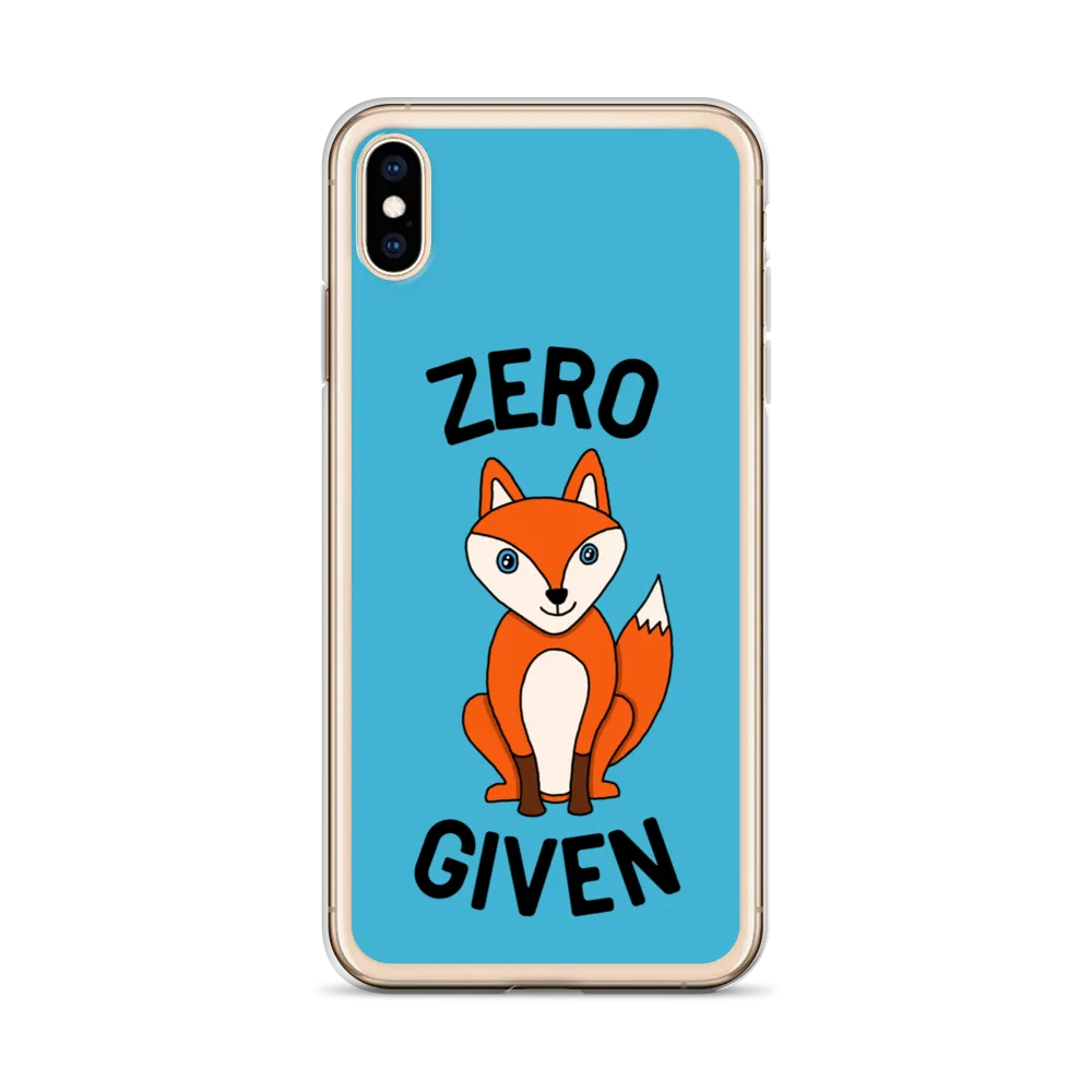 Zero Fox iPhone Case (iPhone 7/7 Plus/8/8 Plus/X/XS/XS Max/XR/11/11 Pro/11 Pro Max/SE/12 mini/12/12 Pro/12 Pro Max/13 mini/13)