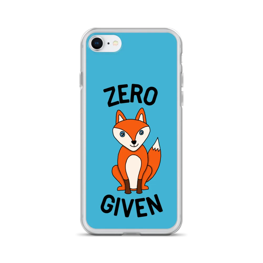 Zero Fox iPhone Case (iPhone 7/7 Plus/8/8 Plus/X/XS/XS Max/XR/11/11 Pro/11 Pro Max/SE/12 mini/12/12 Pro/12 Pro Max/13 mini/13)