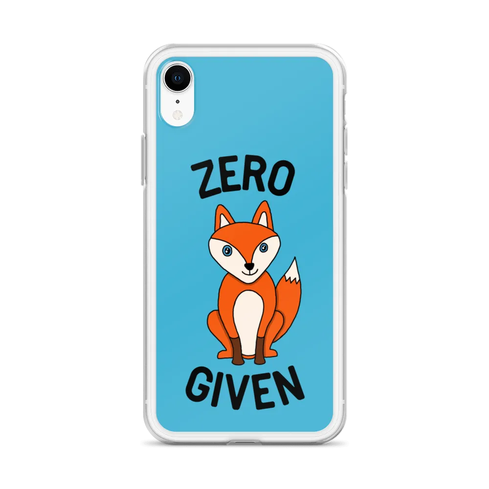Zero Fox iPhone Case (iPhone 7/7 Plus/8/8 Plus/X/XS/XS Max/XR/11/11 Pro/11 Pro Max/SE/12 mini/12/12 Pro/12 Pro Max/13 mini/13)