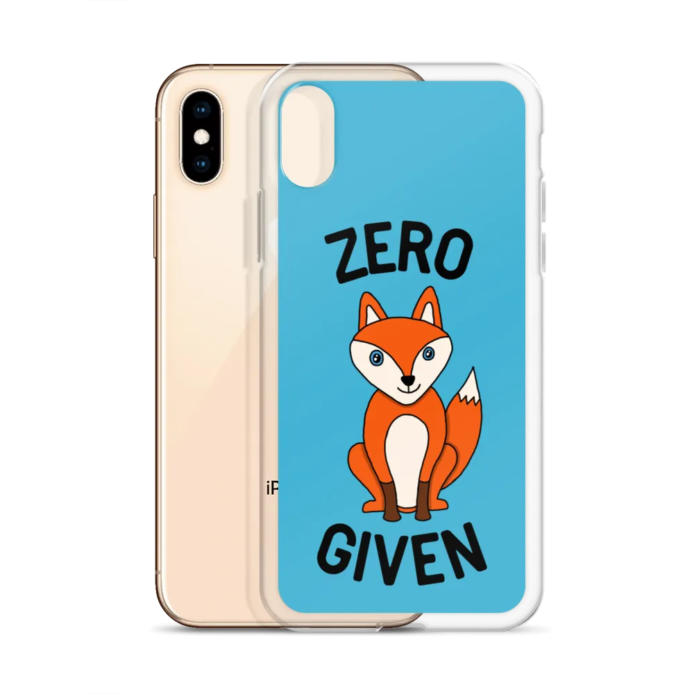 Zero Fox iPhone Case (iPhone 7/7 Plus/8/8 Plus/X/XS/XS Max/XR/11/11 Pro/11 Pro Max/SE/12 mini/12/12 Pro/12 Pro Max/13 mini/13)