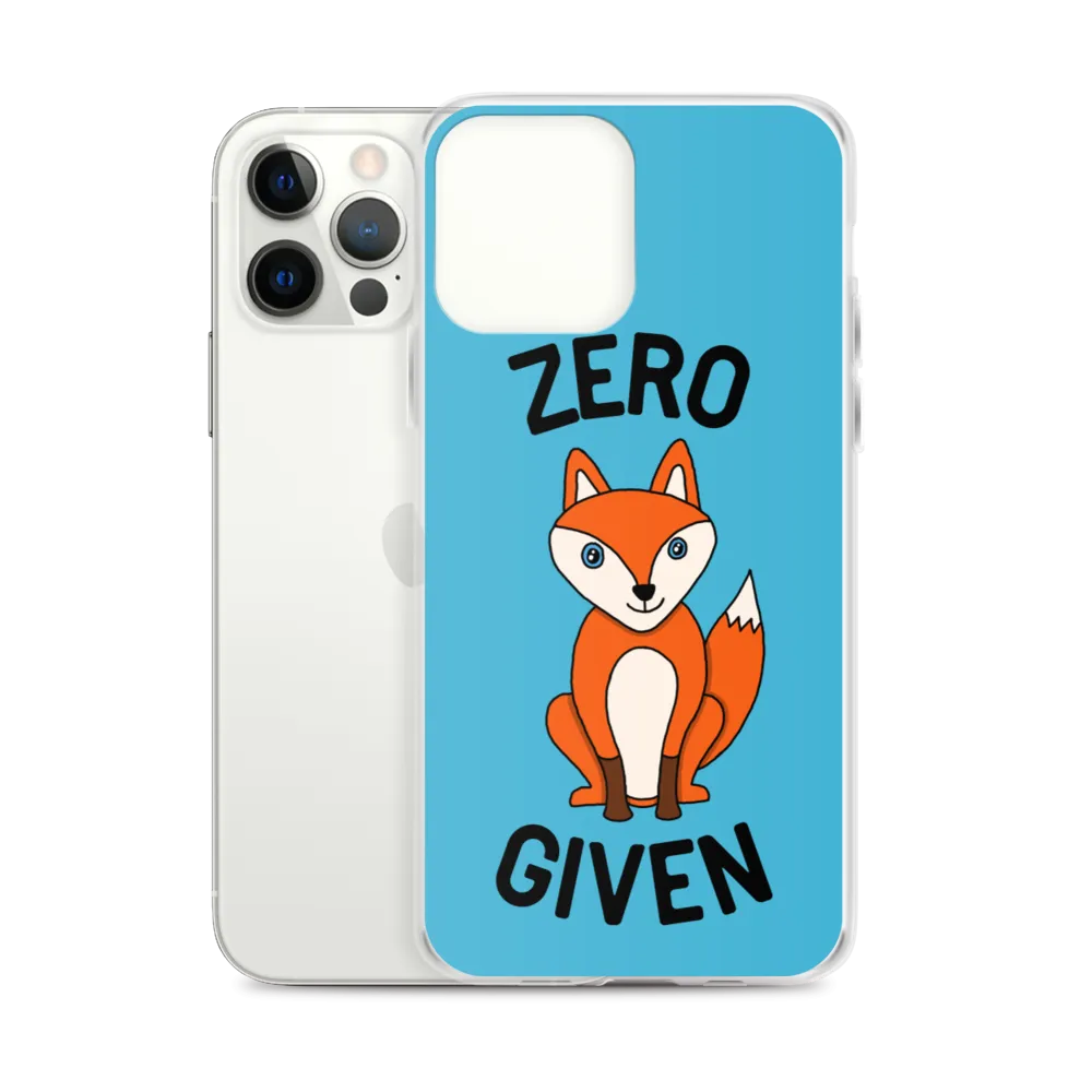 Zero Fox iPhone Case (iPhone 7/7 Plus/8/8 Plus/X/XS/XS Max/XR/11/11 Pro/11 Pro Max/SE/12 mini/12/12 Pro/12 Pro Max/13 mini/13)