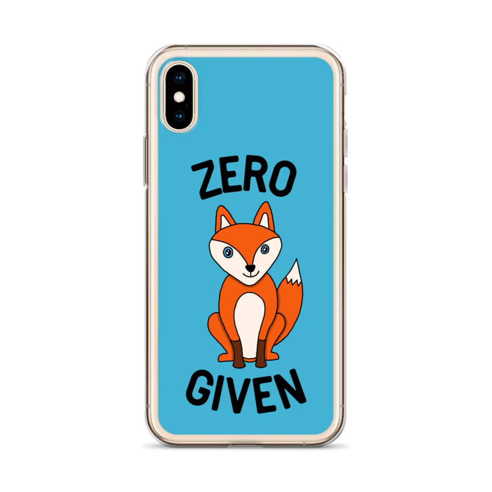 Zero Fox iPhone Case (iPhone 7/7 Plus/8/8 Plus/X/XS/XS Max/XR/11/11 Pro/11 Pro Max/SE/12 mini/12/12 Pro/12 Pro Max/13 mini/13)