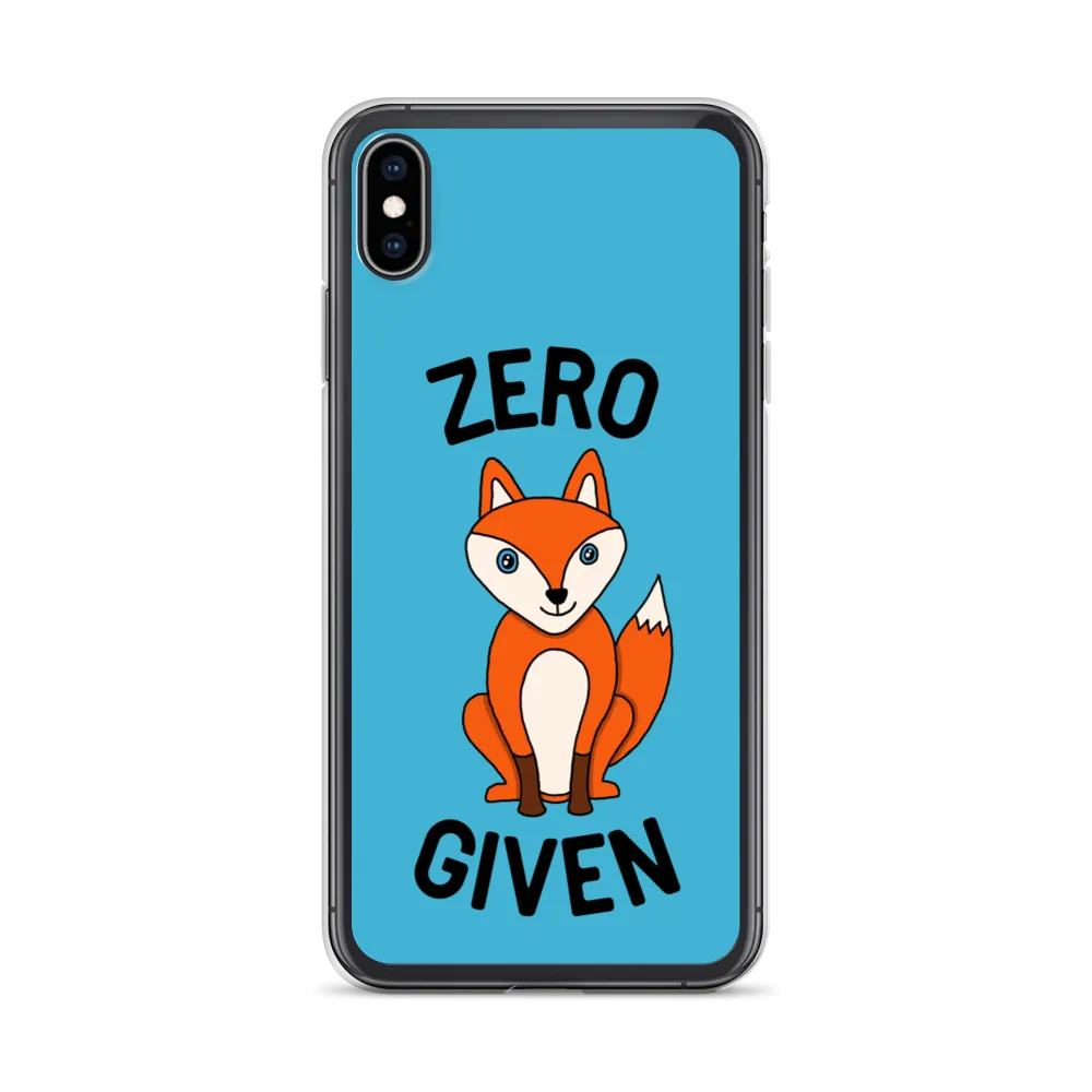 Zero Fox iPhone Case (iPhone 7/7 Plus/8/8 Plus/X/XS/XS Max/XR/11/11 Pro/11 Pro Max/SE/12 mini/12/12 Pro/12 Pro Max/13 mini/13)