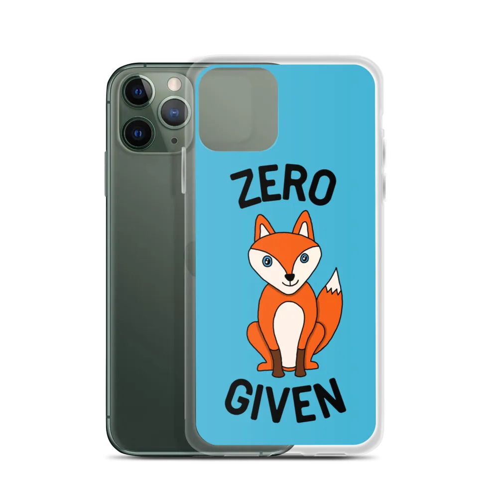 Zero Fox iPhone Case (iPhone 7/7 Plus/8/8 Plus/X/XS/XS Max/XR/11/11 Pro/11 Pro Max/SE/12 mini/12/12 Pro/12 Pro Max/13 mini/13)