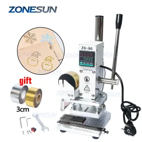 ZONESUN ZS-90 Hot Foil Stamping Machine For PVC Card Leather Paper