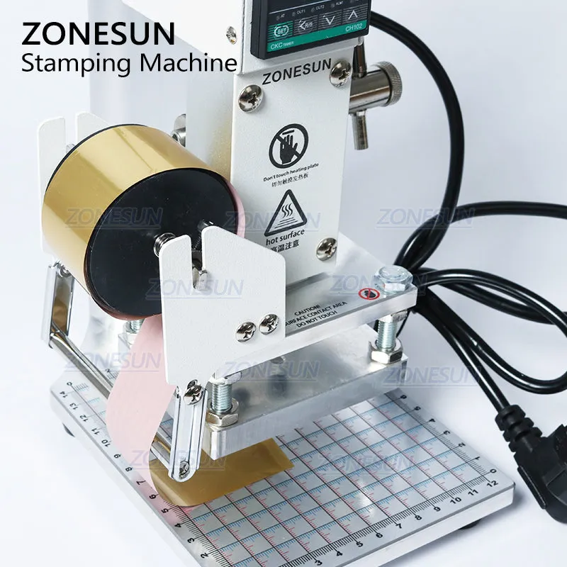 ZONESUN ZS-90 Hot Foil Stamping Machine For PVC Card Leather Paper