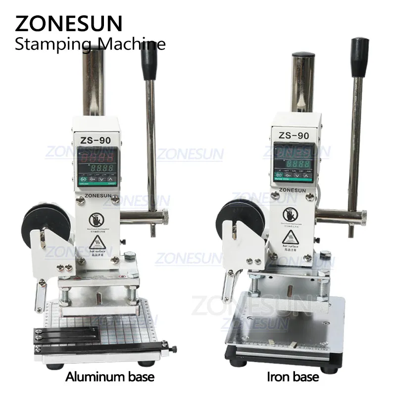 ZONESUN ZS-90 Hot Foil Stamping Machine For PVC Card Leather Paper