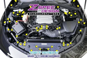 ZSPEC "Stage 2" Dress Up Bolts® Fastener Kit for '16  Chevy V8 Camaro SS, Titanium